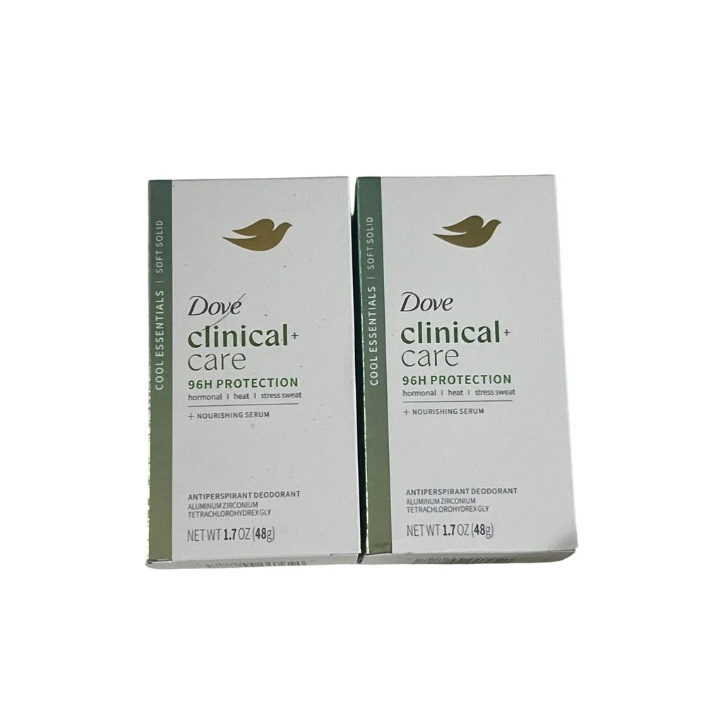2pk Dove Clinical Care Antiperspirant Deodorant Cool Essentials 1.7oz 96H Solid‎